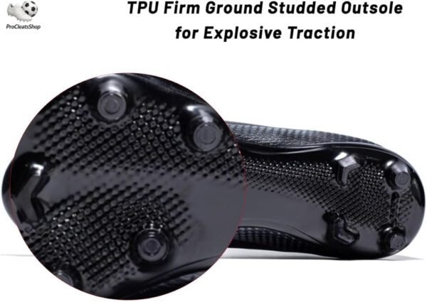 Men’s Soccer Shoes Low-Tops Lace-Up Non-Slip Spikes Outdoor Indoor Football Boots