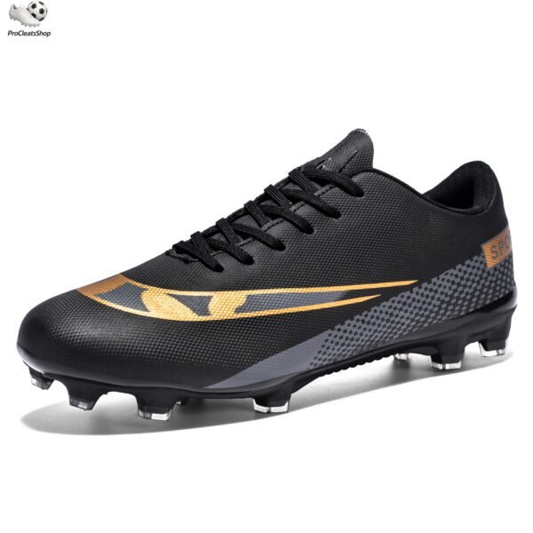 Men’s Soccer Shoes Low-Tops Lace-Up Non-Slip Spikes Outdoor Indoor Football Boots