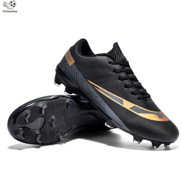 Men’s Soccer Shoes Low-Tops Lace-Up Non-Slip Spikes Outdoor Indoor Football Boots