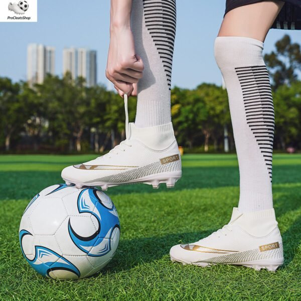 Men's Soccer Shoes High-Tops Youth Athletics Outdoor Football Cleats