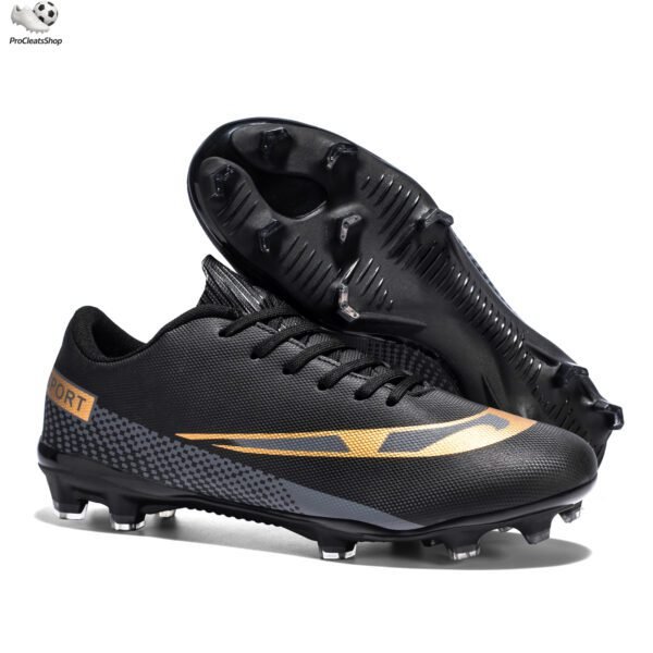 Men’s Soccer Shoes Low-Tops Lace-Up Non-Slip Spikes Outdoor Indoor Football Boots