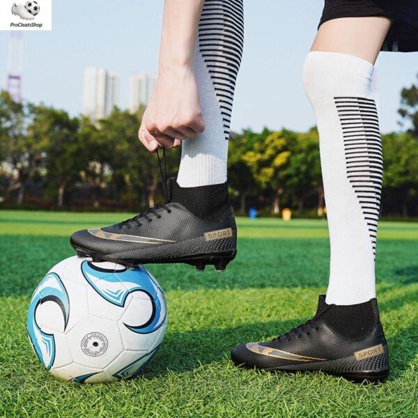 Men's Soccer Shoes High-Tops Youth Athletics Outdoor Football Cleats