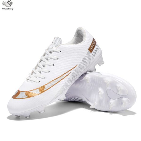 Men’s Soccer Shoes Low-Tops Lace-Up Non-Slip Spikes Outdoor Indoor Football Boots