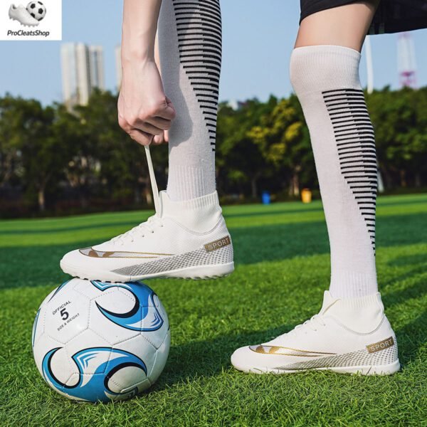 Mens Soccer Shoes Boys Outdoor Football Athletic Turf Mundial Team Cleat