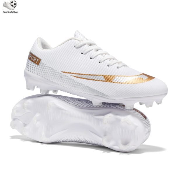 Men’s Soccer Shoes Low-Tops Lace-Up Non-Slip Spikes Outdoor Indoor Football Boots
